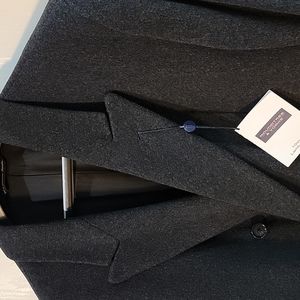 Topcoat full-length Roundtree York S42, beautiful 100% wool fabric. NWT.